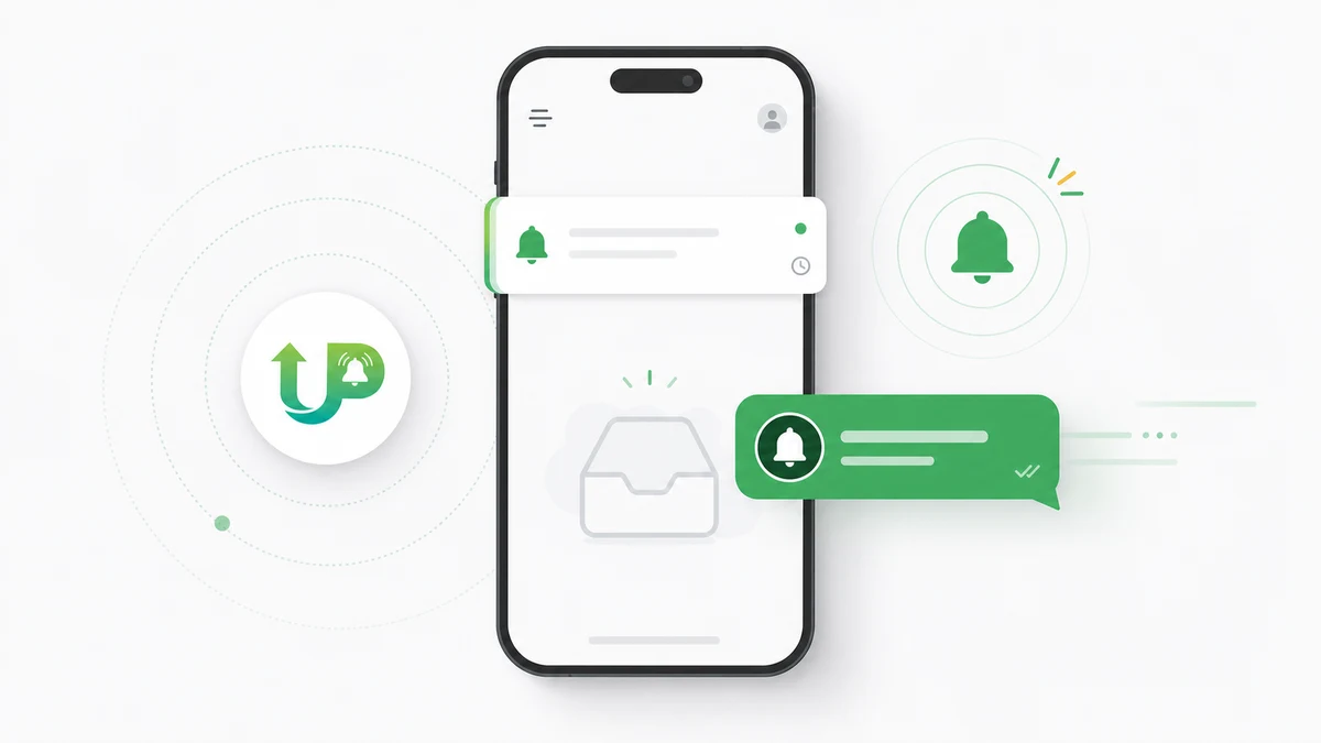 A new Upwork job alert arriving in real time on a phone and WhatsApp seconds after it was posted